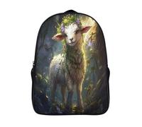 GAOYUCHUN Golden Sheep Mochila Infantil, Mochila 3D Mochila Guardería Pequeña Para Niñas Mochila Para Preescolar Con Correa Para El Pecho 40x28x16cm