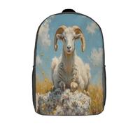 GAOYUCHUN Golden Sheep Mochilas Mochila Escolar Para Niños Mochila Escolar Mochila Escolar De Dibujos Animados En 3D De Game Para Niños Estudiantes De Primaria Y Secundaria De 17inch