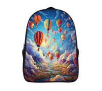 GAOYUCHUN Hot Air Balloon Mochila Estudiante Mochila Portátil Universitaria Mochila De Mujer Adolescentes Mochila Escuela Viajar Colegio Cámping Impermeable 40x28x16cm
