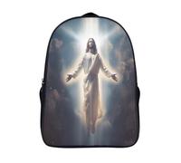 GAOYUCHUN Jesus Mochila Para Niñas Moda Mochila Escolar Gran Capacidad Kawaii Mochila Escolar Con Lindos Colgantes De Mochila Impermeable Para Niñas 40x28x16cm