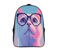 GAOYUCHUN Knowledge Cat Mochila Mochila Escolar Para Infantiles Resistente Al Agua, Correas Ajustables, Regalo Para Cumpleaños Navidad 40x28x16cm