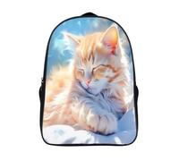 GAOYUCHUN Lazy Cat Mochilas Infantiles, Mochila Escolar Infantil, Bolso De Escuela Mochila De Viaje, Pequeña Guardería Mochila Preescolar 40x28x16cm