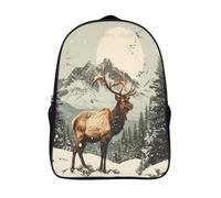 GAOYUCHUN Mysterious Deer Mochila Estudiante Mochila Portátil Universitaria Mochila De Mujer Adolescentes Mochila Escuela Viajar Colegio Cámping Impermeable 40x28x16cm