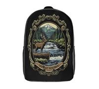 GAOYUCHUN Mysterious Deer Mochila Infantil 3D, Mochila Guardería Pequeña Para Mochila Felpa Linda Para Preescolar Con Correa Para El Pecho 17inch