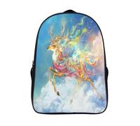 GAOYUCHUN Mysterious Deer Mochila Niño, Mochila Niño 3D Resistente Al Agua, Mochilas Infantiles Mochila Preescolar Con Correa Para Jardín 40x28x16cm