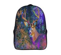 GAOYUCHUN Mysterious Deer Mochilas Escolares Para Niños, Mochila Escolar Diseño 3D Con Mochila Infantil Para Colegio Deporte, Regalos Para Niños 40x28x16cm
