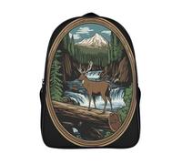GAOYUCHUN Mysterious Deer Mochilas Mochila Escolar Para Niños Mochila Escolar Mochila Escolar De Dibujos Animados En 3D Para Niños Estudiantes De Primaria Y Secundaria De 40x28x16cm