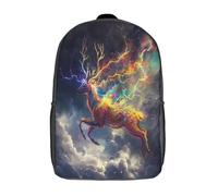 GAOYUCHUN Mysterious Deer Mochilas Para Niñas, Niños Mochilas Escolare Juveniles De Primaria Mochila Infantil Impermeable Chica Mochilas De Viaje Colegio Bolsas De Gran Capacidad 17inch