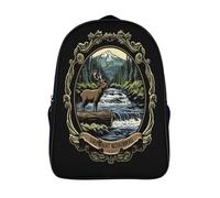 GAOYUCHUN Mysterious Deer Mochilas Para Niñas, Niños Mochilas Escolare Juveniles De Primaria Mochila Infantil Impermeable Chica Mochilas De Viaje Colegio Bolsas De Gran Capacidad 40x28x16cm