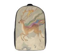 GAOYUCHUN Mysterious Deer Mochilas Para Niñas, Niños Mochilas Escolare Juveniles De Primaria Mochila Infantil Impermeable Chica Mochilas De Viaje Colegio Bolsas De Gran Capacidad 17inch