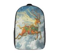 GAOYUCHUN Mysterious Deer Mochilas Para Niñas, Niños Mochilas Escolare Juveniles De Primaria Mochila Infantil Impermeable Chica Mochilas De Viaje Colegio Bolsas De Gran Capacidad 17inch