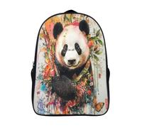 GAOYUCHUN Panda Mochila Escolar Kindergarten Preescolar Mochila Guardería Infantil Mochila 3D Impermeable Mochila Regalos, Viajes, Intemperie 40x28x16cm