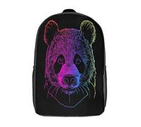 GAOYUCHUN Panda Mochila Infantil 3D, Mochila Guardería Pequeña Para Mochila Felpa Linda Para Preescolar Con Correa Para El Pecho 17inch