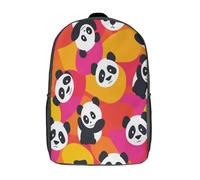 GAOYUCHUN Panda Mochilas Mochila Escolar Para Niños Mochila Escolar Mochila Escolar De Dibujos Animados En 3D Para Niños Estudiantes De Primaria Y Secundaria De 17inch