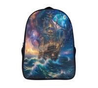 GAOYUCHUN Sailing Ship Mochila Escolar Kindergarten Preescolar Mochila Guardería Infantil Mochila 3D Impermeable Mochila Regalos, Viajes, Intemperie 40x28x16cm
