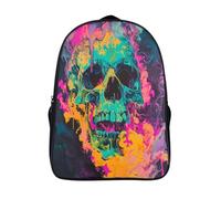 GAOYUCHUN Skull Head Mochila Infantil,Mochila Kindergarten Niña Niño Mochila Escolar Linda Mochilas Bebe Guardería 3D Toddler Kids Bolso Mochila Preescolar Primaria 40x28x16cm