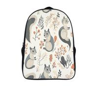 GAOYUCHUN Squirrels Mochila Infantil,Mochila Kindergarten Niña Niño Mochila Escolar Linda Mochilas Bebe Guardería 3D Toddler Kids Bolso Mochila Preescolar Primaria 40x28x16cm