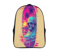 GAOYUCHUN Surfing Mochila Infantil,Mochila Kindergarten Niña Niño Mochila Escolar Linda Mochilas Bebe Guardería 3D Toddler Kids Bolso Mochila Preescolar Primaria 40x28x16cm