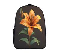 GAOYUCHUN Tiger Lily Flower Mochila Infantil, Mochila 3D Mochila Guardería Pequeña Para Niñas Mochila Para Preescolar Con Correa Para El Pecho 40x28x16cm