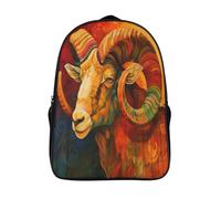GAOYUCHUN Wild Sheep Mochila Infantil 3D, Mochila Guardería Pequeña Para Mochila Felpa Linda Para Preescolar Con Correa Para El Pecho 40x28x16cm
