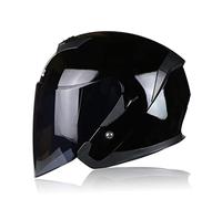 GAOZHE Cascos Protectores para Motocicletas Casco Abierto para Motocicleta Casco de Media Cara para Motocicleta Abs Moto Eléctrica ty Doble Lente Moto Casque Casco Moto para Adultos Hombres Mujer