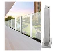GAOzhenq Poste de barandilla de Vidrio para terraza de jardín, Abrazadera de Poste de barandilla de balaustrada de Acero Inoxidable, Columna de barandilla/Poste intermedio/115 cm/45,3 Pulgadas