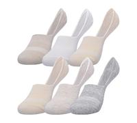 GAP Calcetines invisibles para mujer, paquete múltiple, calcetines para adultos, suaves y elásticos, Whitecap Gray (paquete de 6), Talla única