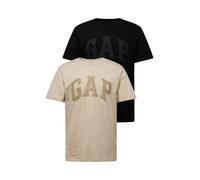 GAP Camiseta beige / beige oscuro / gris oscuro / negro XS beige / beige oscuro / gris oscuro / negro