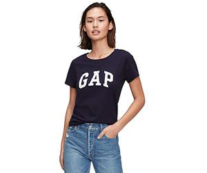 Gap Camiseta clásica con Logotipo para Mujer, Uniforme Azul Marino., X-Small