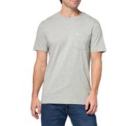 Gap Camiseta con bolsillo con logotipo para hombre, B10 Gris jaspeado, X-Large