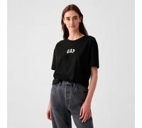 Gap Camiseta de mujer con manga corta y print delantero. Negro 32-34 (XS)