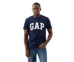 Gap Camiseta con Logotipo Suave para Uso Diario para Hombre, Tapiz Azul Marino, Large