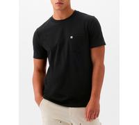 GAP Camiseta negro / blanco, Talla M