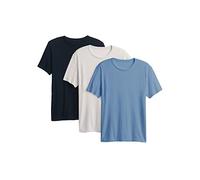Gap Camiseta de Manga Corta para Hombre con 3 Unidades, Tapestry Navy, X-Large