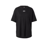 GAP Camiseta talla grande negro / blanco S negro / blanco
