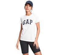 GAP Classic Logo tee T-Shirt Camiseta, Blanco, XS para Mujer