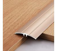 Gap Covering Joining Straps for Wood Flooring,Transition Strip Aluminium Alloy Transition Strip, Floor Cover Strap for Gap Connection, Customizable & Easy to Clean(Rose Gold)