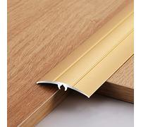 Gap Covering Joining Straps for Wood Flooring,Transition Strip Aluminium Alloy Transition Strip, Floor Cover Strap for Gap Connection, Customizable & Easy to Clean(Gold)