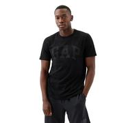Gap Everyday - Playera con Logotipo Suave para Hombre, Negro (True Black), XL