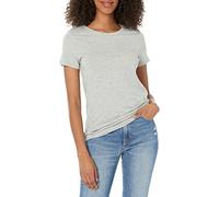 GAP Favorite Crewneck tee T-Shirt Camiseta, Gris Claro Jaspeado, XX-Small para Mujer