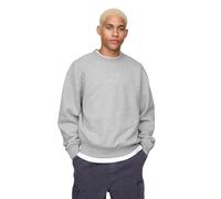 Gap Logo Crewneck Fleece Sweatshirt Sudadera, Gris Jaspeado (Lt Grey Heather), X-Large para Hombre