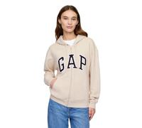 Gap Logo Hoodie Hooded Full Zip Sweatshirt Sudadera con capuchaMujer, Chino, XS