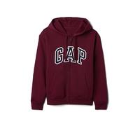 Gap Logo Hoodie Hooded Full Zip Sweatshirt Sudadera, Ruby Wine II, S para Mujer