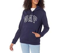 GAP Logo Hoodie Hooded Pull-on Sweatshirt Sudadera, Azul Marino Uniforme, L para Mujer