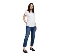 GAP Maternity True Waistband Full Panel Cheeky Straight Jeans, Desteñido Medio, 26 US para Mujer
