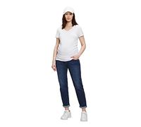 GAP Maternity True Waistband Full Panel Girlfriend Jeans, Lavado Oscuro, 26 US para Mujer