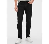 GAP Slim Taper Fit Denim Jeans, Negro desteñido, 29W x 30L para Hombre
