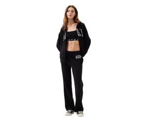 Gap Pantalón Deportivo Heritage con Corte de Bota para Mujer, Negro (True Black), Medium