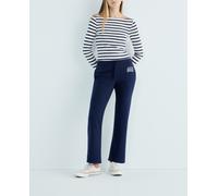 Gap Pantalón jogger de mujer con logo. Azul marino 44-46 (L)