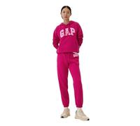 GAP Pantalones deportivos de forro polar con logotipo para mujer, Remolacha Brillante, S